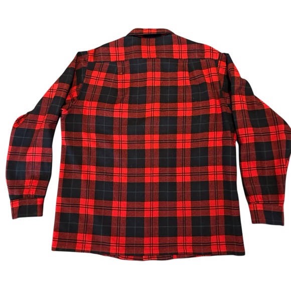 Vintage 1970’s Pendleton 100% Wool Plaid Men's Shirt - Picture 4 of 13